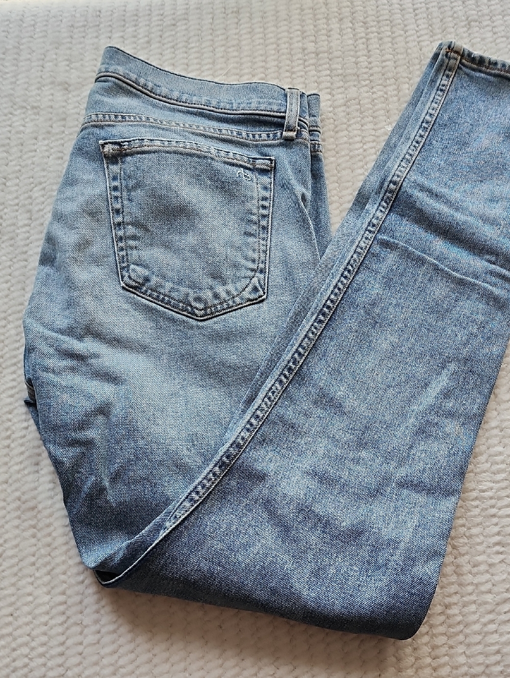 Rag & Bone New York Fit 1 Extra Slim Blue Jeans